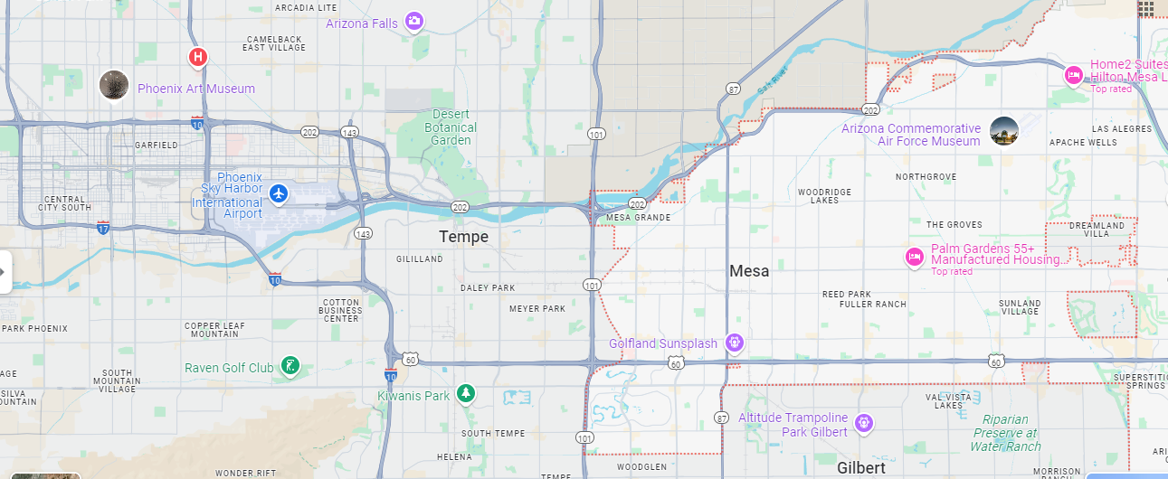 pest control in Gilbert AZ - Arizona desert neighborhood homes